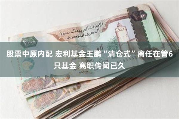 股票中原内配 宏利基金王鹏“清仓式”离任在管6只基金 离职传闻已久